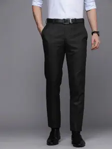 Raymond Men Textured Slim Fit Formal Trousers