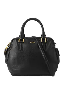 eske Leather Handbag for Women Office Handbag with Sling Strap & Gold Hardware