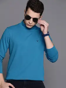 Allen Solly Men Blue Solid Sweatshirt