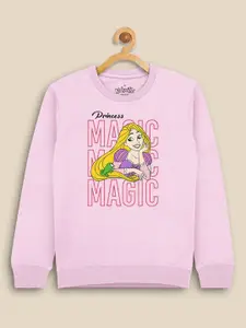 Kids Ville Girls Disney Princess Printed Sweatshirt