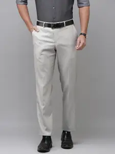 Park Avenue Men Mid-Rise Flat Front Formal Trousers