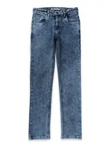 Gini and Jony Boys Blue Heavy Fade Cotton Jeans