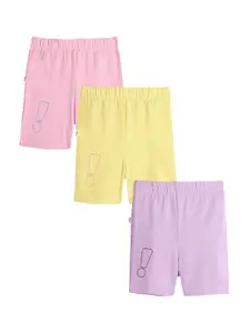 You Got Plan B Girls Pack Of 3 Antimicrobial Technology Cycling Sports Shorts