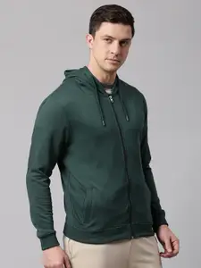High Star Men Green Hooded Sweatshirt