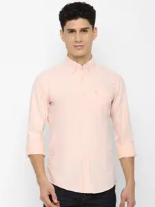 AMERICAN EAGLE OUTFITTERS Men Peach-Coloured Slim Fit Casual Shirt