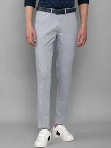 Louis Philippe Sport Men Grey Slim Fit Formal Trouser