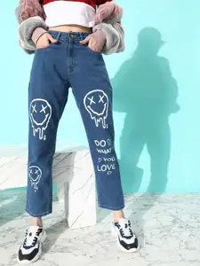 Kook N Keech Women Straight Fit High-Rise Light Fade Jeans