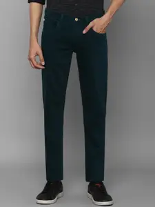 Allen Solly Sport Men Teal Green Cotton Skinny Fit Clean Look Jeans