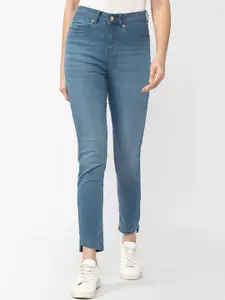 Van Heusen Woman Women Blue Solid Skinny Fit Stretchable Jeans