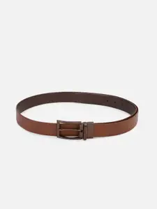 Louis Philippe Men Brown Leather Formal Belt