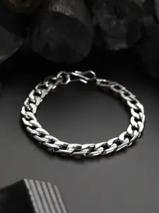 Priyaasi Men Silver-Plated Link Bracelet