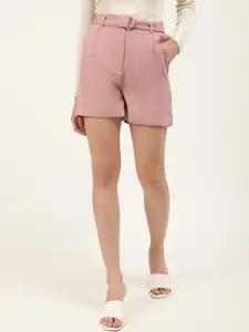 CENTRESTAGE Women Pink Regular Shorts