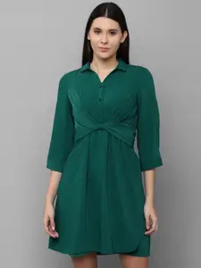 Allen Solly Woman Green Shirt Dress