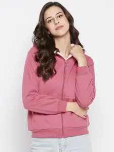 Madame Women Pink Pullover Sweatshirt