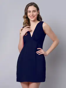 EROTISSCH Women Blue Solid Nightdress
