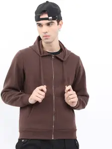 KETCH Men Brown Hooded Sweatshirt