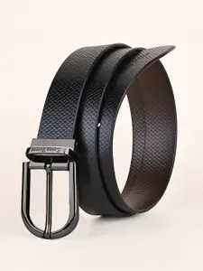 LOUIS STITCH 
Men Italian Leather Textured Reversible Belt