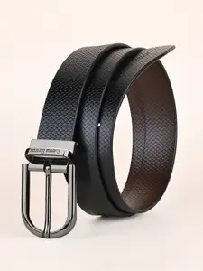 LOUIS STITCH 
Men Italian Leather Textured Reversible Belt
