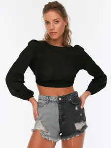 Trendyol Women Multicoloured Denim Shorts