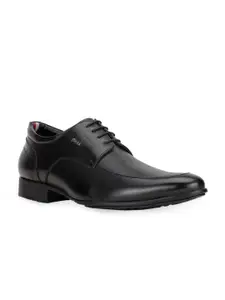 Bata Men Black Solid Formal Derby Shoes