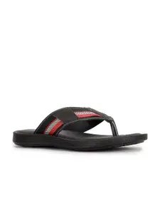 Bata Men Black & Red Comfort Sandals