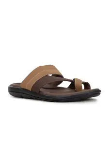 Bata Men Tan & Brown Comfort Sandals
