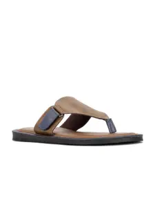 Bata Men Tan Synthetic Comfort Sandals