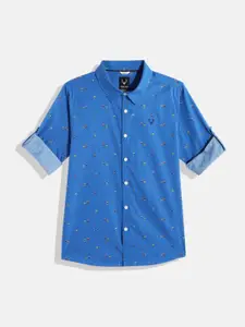 Allen Solly Junior Boys Printed Pure Cotton Casual Shirt