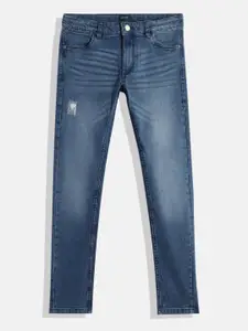 Allen Solly Junior Boys Skinny Fit Low Distress Heavy Fade Stretchable Jeans
