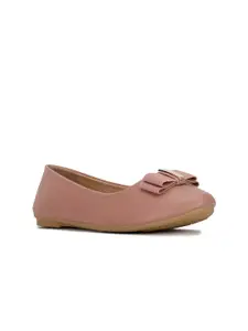 Bata Women Pink Solid Ballerinas with Bows Flats