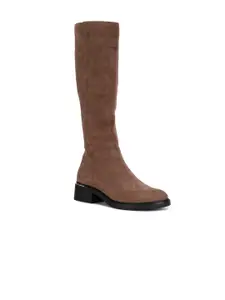 Bata Women Tan Textured Knee-High Boots