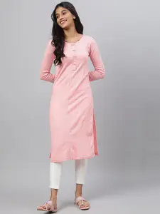 AURELIA Women Pink Kurta