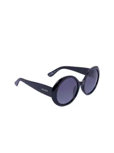 ALDO Women Purple Lens & Black Oversized Sunglasses 684444791702
