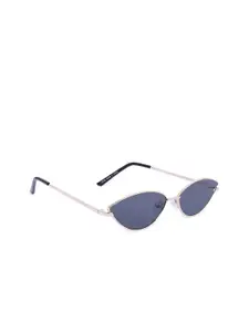ALDO Women Blue Lens & Gold-Toned Cateye Sunglasses