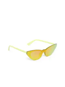 ALDO Women Yellow Lens & Yellow Cateye Sunglasses