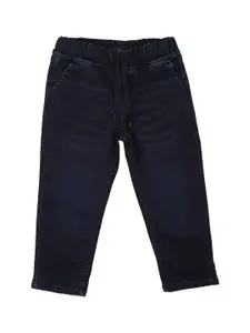 Allen Solly Junior Boys Navy Blue Solid Skinny Fit Cotton Light Fade Jeans