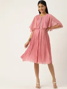 Antheaa Woman Embellished Pleated Dress