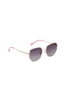FEMINA FLAUNT Women Purple Lens & Rose Gold Sunglasses with Polarised Lens FST 22414 C2