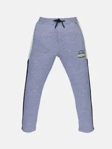 Status Quo Boys Grey Solid Track Pant