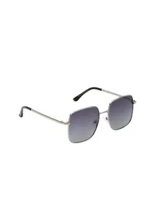 FEMINA FLAUNT Women Grey Lens & Silver Frame Square Sunglasses & Polarised Lens FST 22420