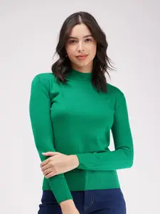 FableStreet Women Green Pullover