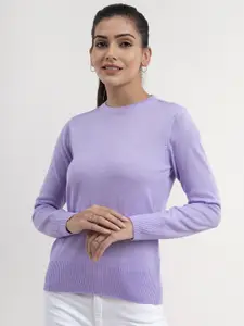 FableStreet Women Purple Pullover