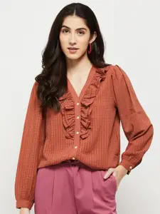 max Red Shirt Style Top