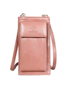 THE CLOWNFISH Women Peach-Coloured Two Fold Wallet