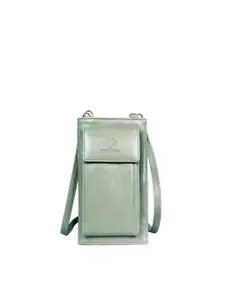 THE CLOWNFISH Adora Women Sea Green Synthetic Leather Two Fold Wallet