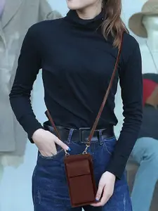 THE CLOWNFISH Adora Women Camel Brown Two Fold Wallet