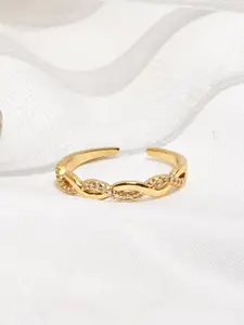 JOKER & WITCH Stone Studded Adjustable Finger Ring