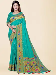 KAJREE Woven Design Zari Paithani Saree