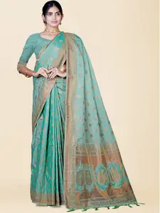 KAJREE Woven Design Zari Khadi Saree