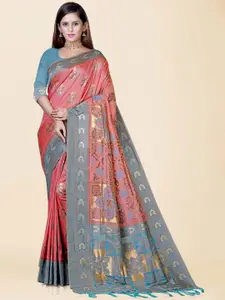 KAJREE Woven Design Zari Tissue Banarasi Saree